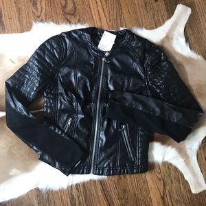 NWT H&M Faux Leather Moto Jacket